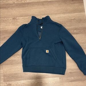 Carhartt women’s Blue Half-Zip Sweater